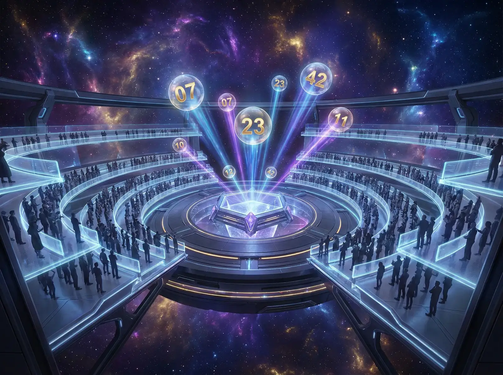 澳洲幸运五彩票游戏宇宙开奖大厅量子抽奖仪式